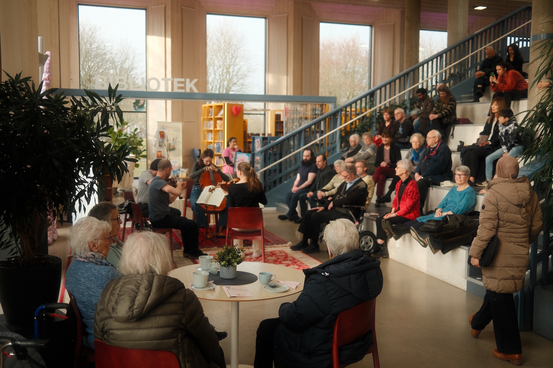 Musethicakonsert på bibliotek